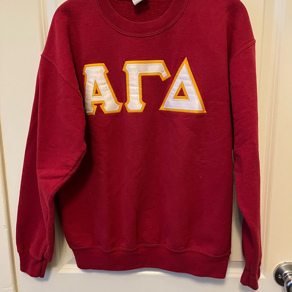 Gildan Red Crewneck Sweater with Greek Letters